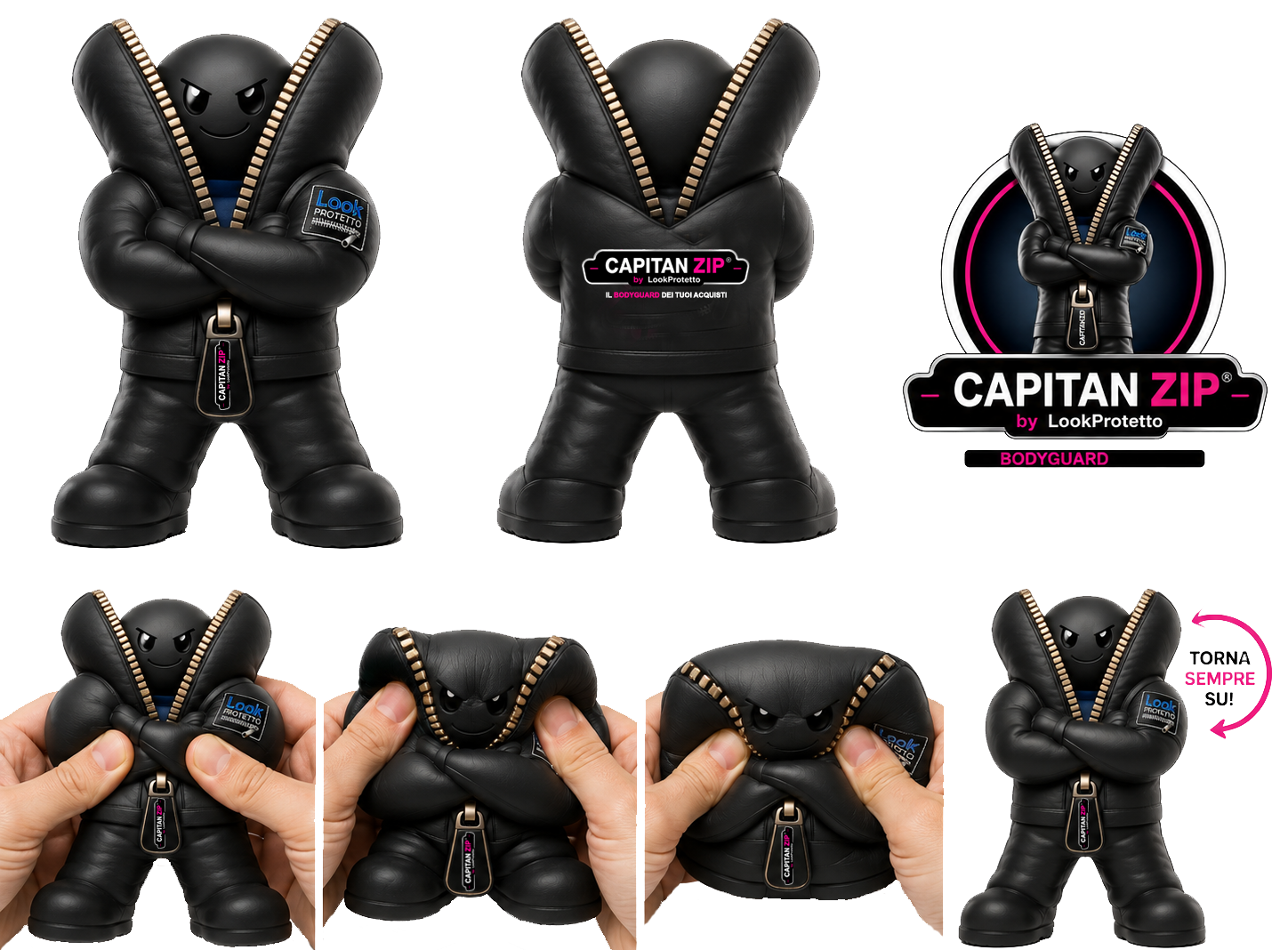 Squishy antistress Capitan Zip